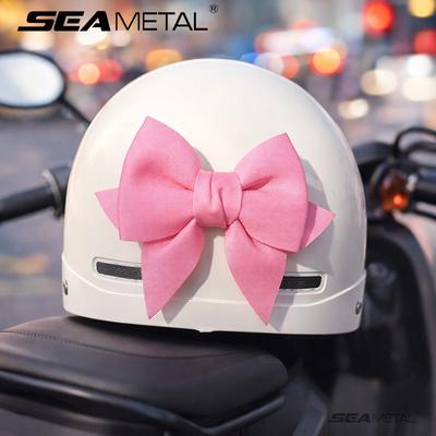 Skating Helmet Bow Decoration Motorcycle Helmet Accessory Cute Bow Easy Install Removable Bow For Riders Girls Women