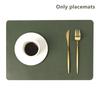 Double-Layer Leather Table Mat Nordic Heat-Proof Placemat Insulation Waterproof Oil-Proof Table Mats For Home Hotel Decoration
