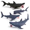 Marine Animal Pvc Model For Kids Educational Toy Shark With Large Mouth And Seaworld Theme