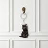 2 PCS Cute Black Kitten Keychain Acrylic Bag Hanging Creative Mini Cat Pendant  Girls Women