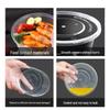 Aoran Disposable Round Takeaway Bowls with Lids