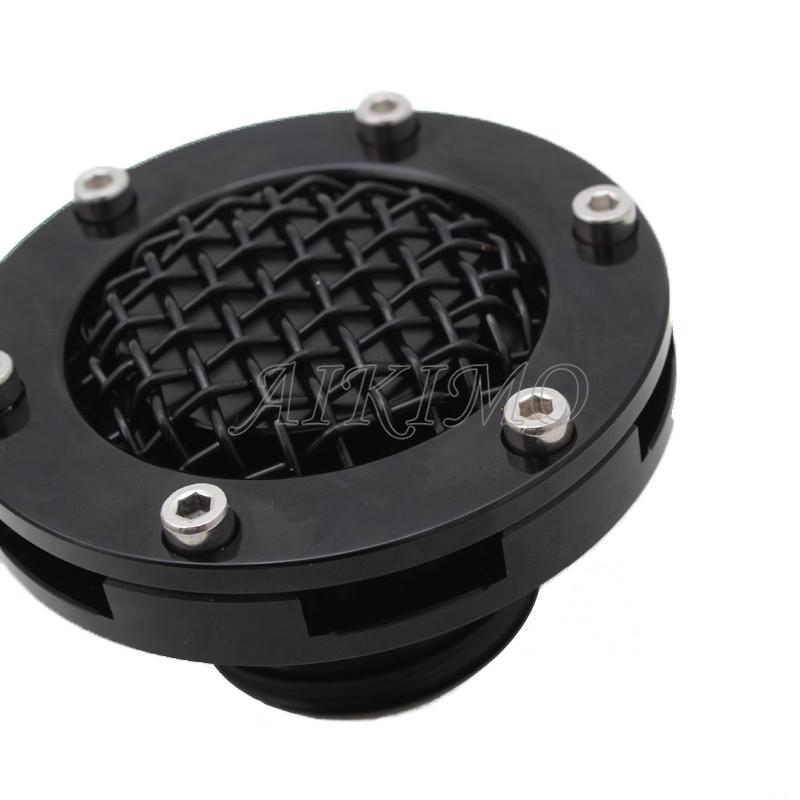 Motorcycle Mesh Style Low-Profile Vented Fuel Tank Gas Cap with Right-Hand ThreadsTanks For Harley-Davidson Sportsters 1982-2020