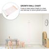 Decor Children's Room Hanging Ruler Height Growth Chart Removable Canvas Wall Baby