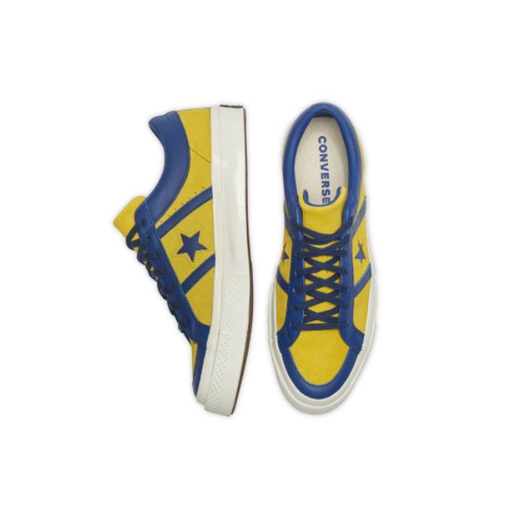 Converse One Star Academy Low Collegiate Suede Lemon Midnight Lake Unisex Sneakers Egret 167136C
