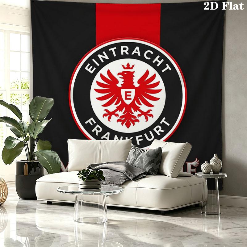 Eintracht Frankfurt Custom Name Wall Tapestry Aesthetic Wall Hanging Printed Fabric Blanket Decorative Tapestries for Bedroom Living Room Home Decor