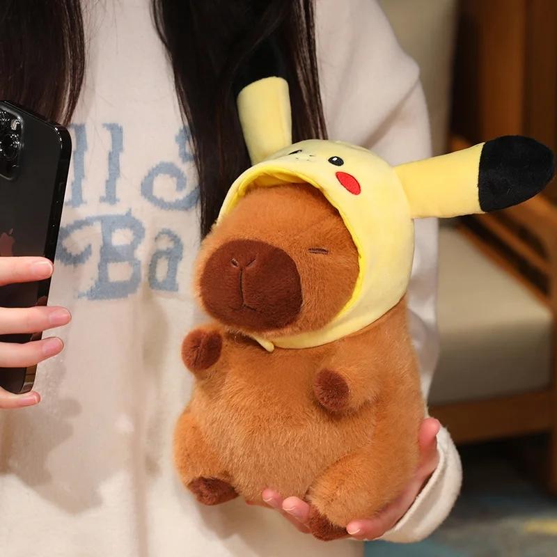 1Pc 22Cm Cartoon Capybara Plush Toys Lovely Animal Capybara Dolls Cosplay Capybara Toy For Kid Birthday Gifts