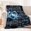 1pc The envelope blanket given by the daughter to the mother, with gratitude quotes printed gift flannel cover blanket