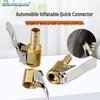 Quick Tire Inflator Valve Connector with Clip Lever