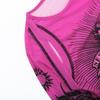European and American Hip-hop Printed Spicy Girl Sexy Base Irregular Perspective Hollow Out Design Sense Women's Long Sleeved Jumpsuit