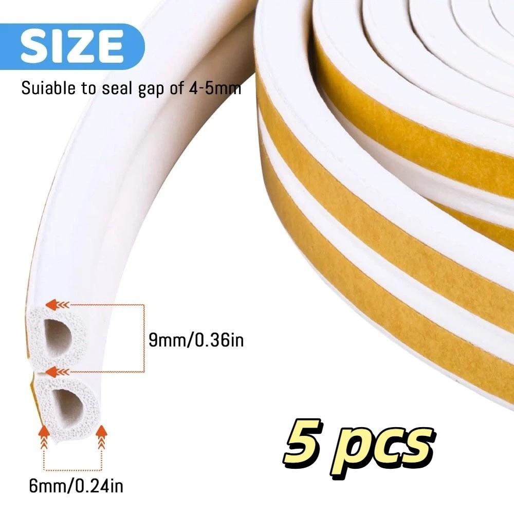 Flexible Weatherstripping Seal Strip Self-Adhesive Soundproof Seal Windproof Seal  Home Sealing style1