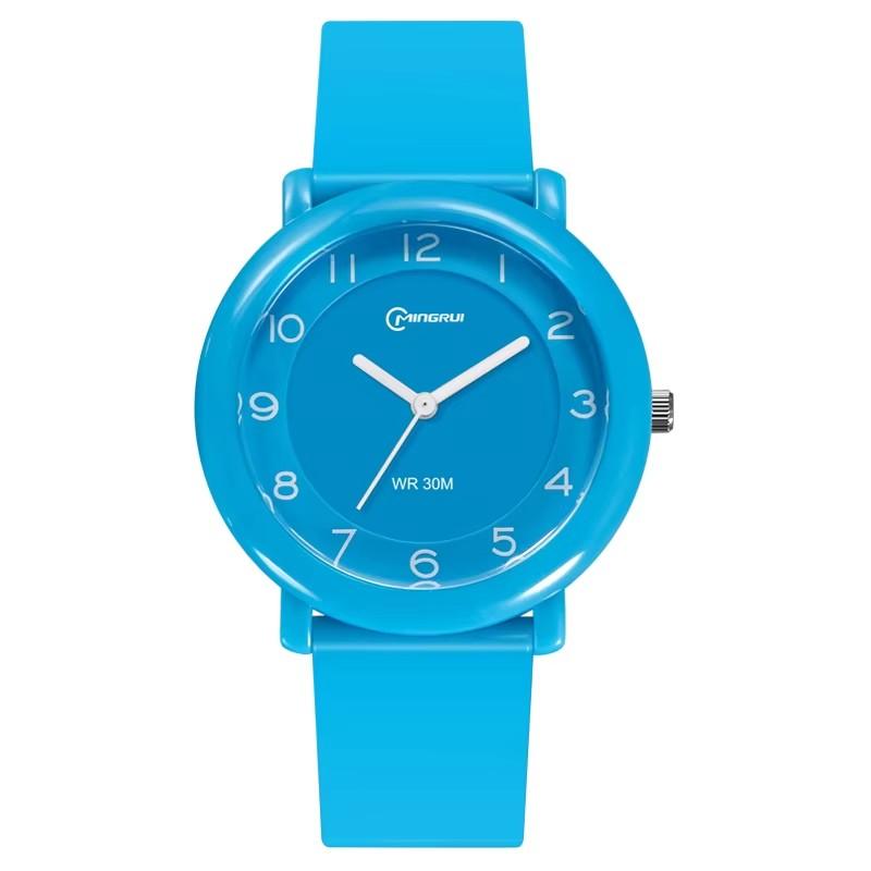Unisex Children's Student Quartz Watch Simple and Comfortable Campus Exam Waterproof Women's Fashion Quartz Wristwatches
