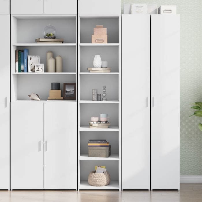 VidaXL Highboard White 45x41x185 Cm Engineered Wood, Buffet, Storage Cabinet, High Cabinet, Cabinet, Cupboard 3281673