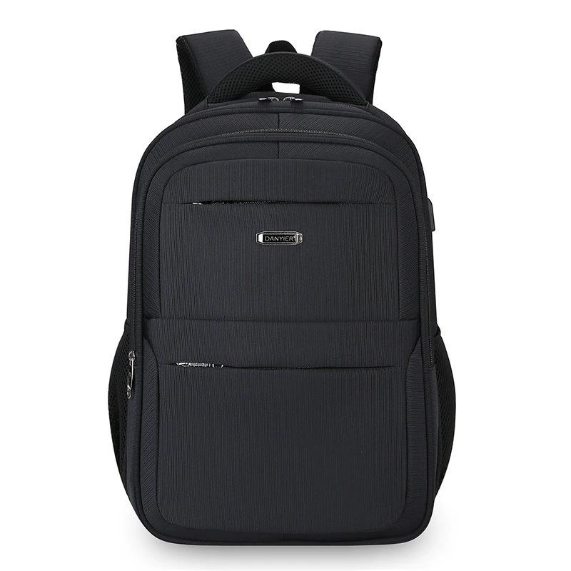 Мужские рюкзаки, Студенческие школьные ранцы большой вместимости, Повседневные рюкзаки, Сумки, Водонепроницаемые деловые сумки чёрный