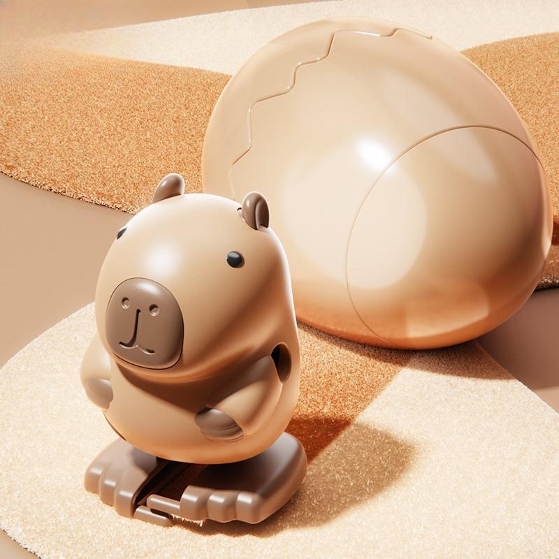 Милая фигурка капибары в форме яйца — заводная игрушка, динозавр, снеговик, кролик, утка, модели животных, подарок для детей, развивающее украшение.