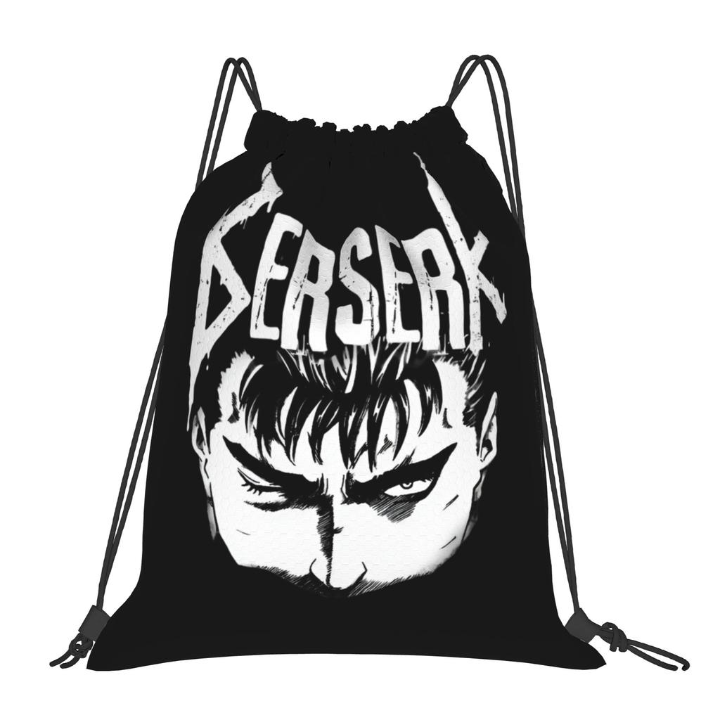 Custom B-Berserkes Drawstring Backpack Women Men Gym Sport Sackpack Foldable Supernatural Shopping Bag Sack