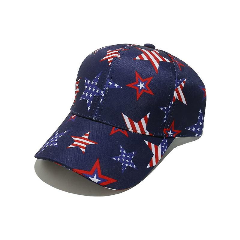 Spring Summer American Flag Baseball Cap Unisex Adjustable Mesh Sun Protection Hat