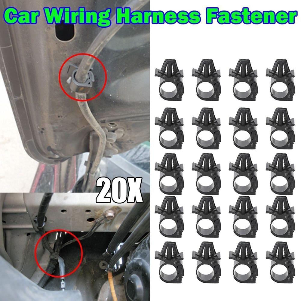 20x Car Harness Automatic Route Clamp Bellows Buckle