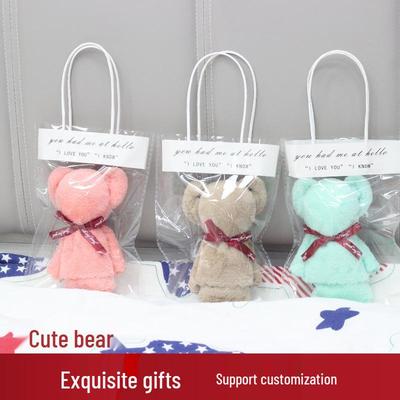 Teddy Bear Towel Doll Gift Bag for Weddings, Events, Anniversaries, and Birthdays