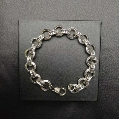 Magazin Gleicher Buchstabe Punk-Stil Retro Ring Kreis Armband Herren- und Damen-Trendiges Armband