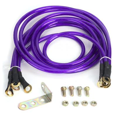 Auto Massekabel, Starkes Erdungskit, Starkes Erdungskabel, 5 Stück, PVC-Material, Messing