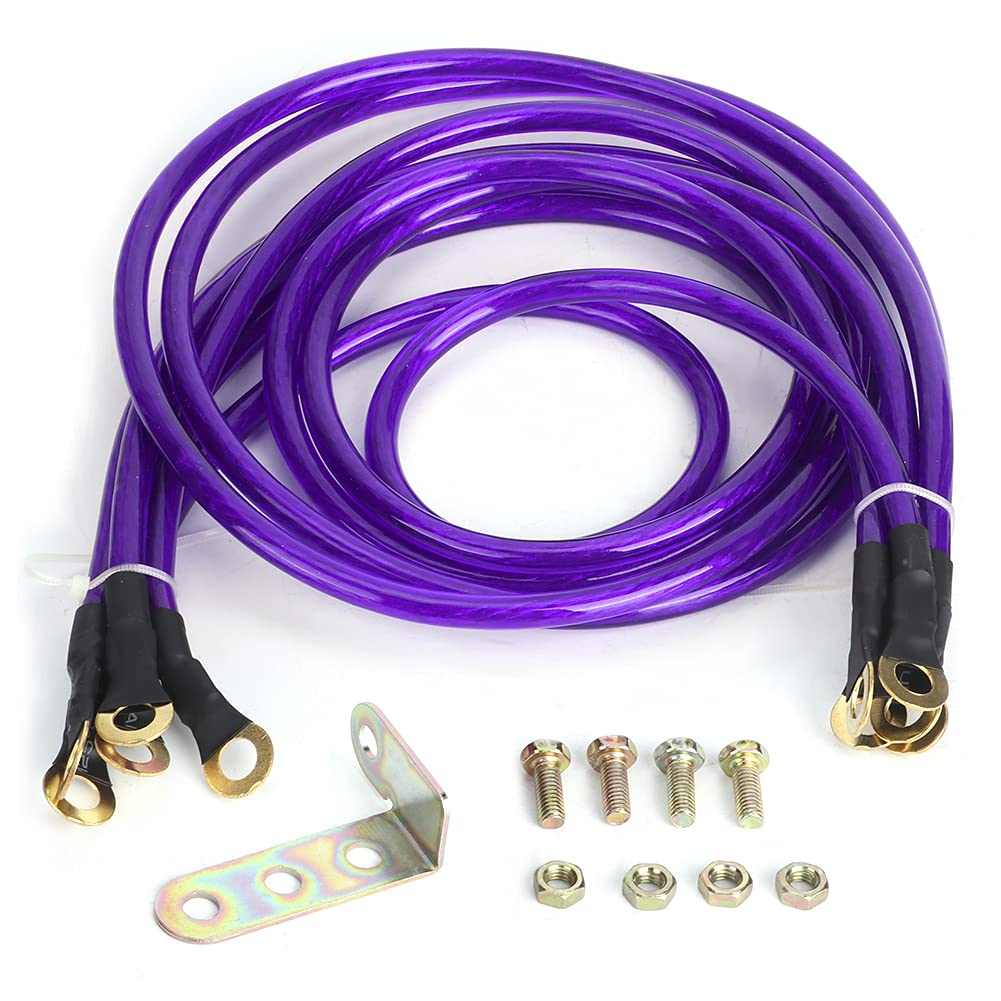 

Car Ground Wire, Strong Grounding Kit, Strong Grounding Cable, 5 Pieces, PVC Material, Brass