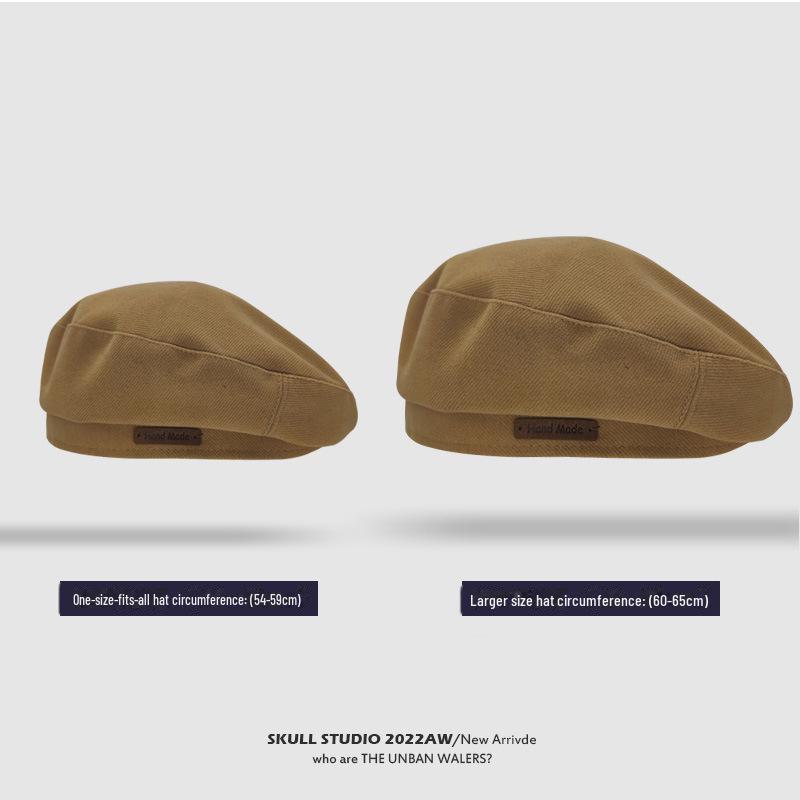 

Женский большой берет 2024 г.: Весна/Осень Стильная, ветрозащитная восьмиугольная шляпа художника хаки