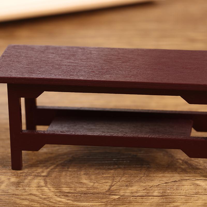 1Pc 1/12 Dollhouse Kitchen Room Furniture Dining Wood Table For Doll House