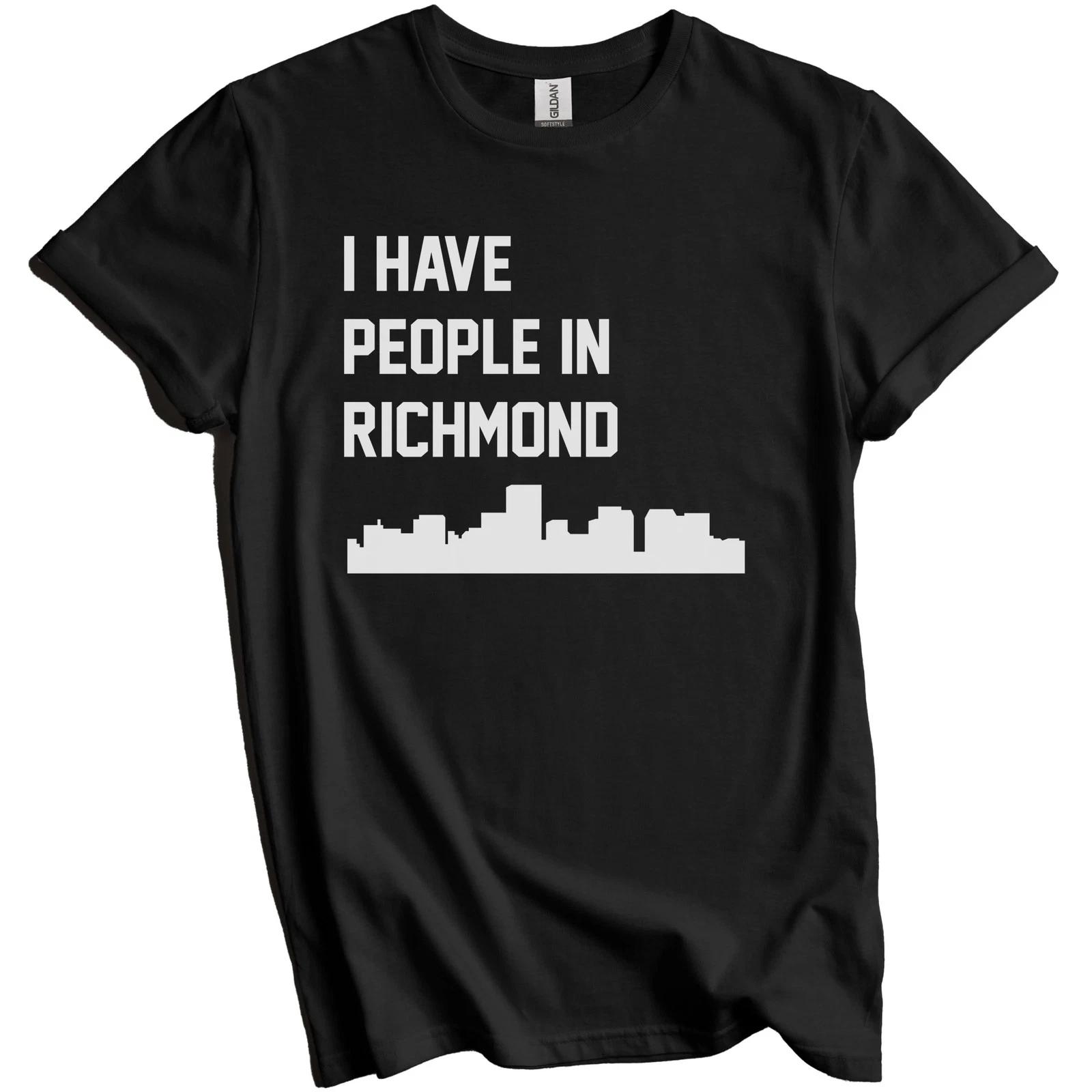 I Have People In Richmond Virginia Skyline T-Shirt 3XL