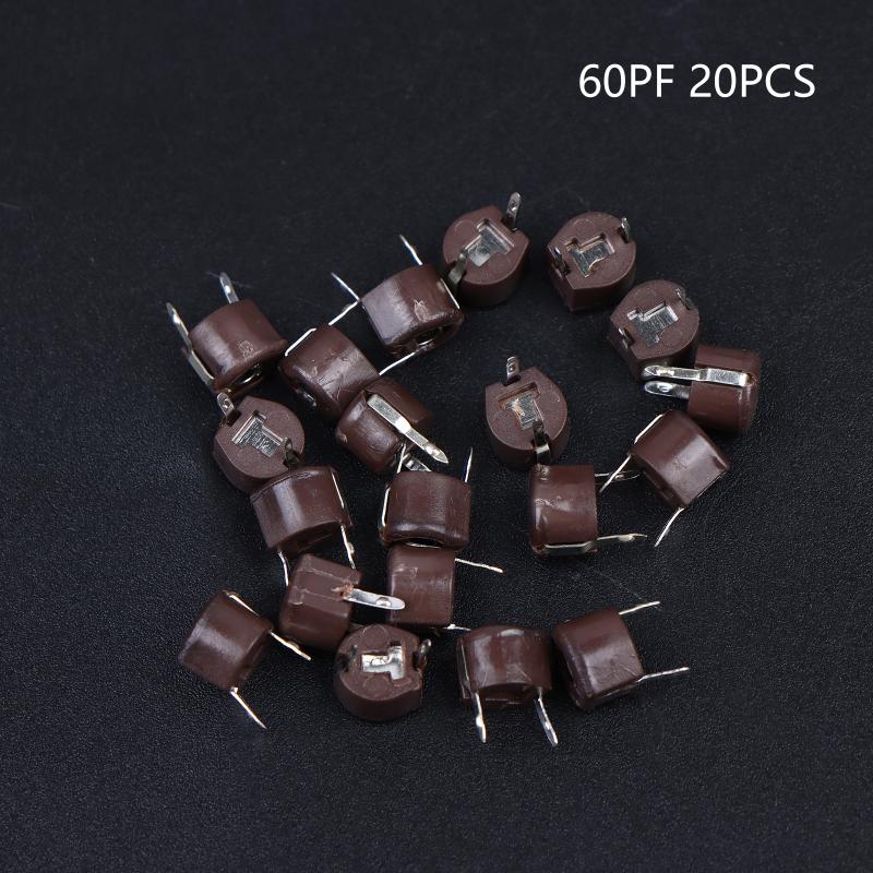 Latest Adjustable Capacitor Plastic Trimmer 3PF 5PF 10PF 20PF 30PF 40PF 50PF 60PF 70PF 120PF Adjustable Variable Capacitor