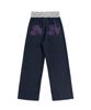 PAGESIISII Sisi Star Print Obi Color Block Sweatpants Pink