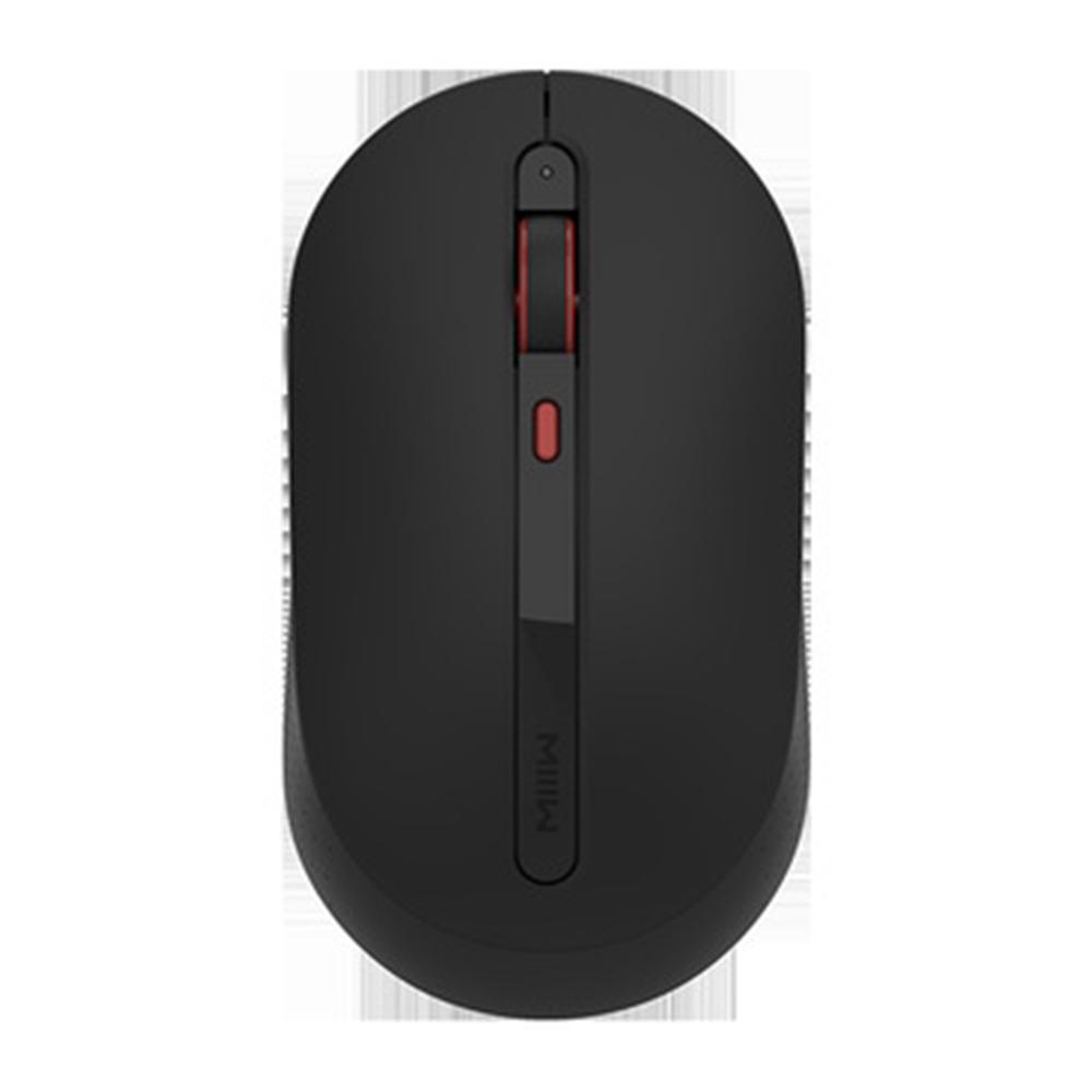 

MIIIW беспроводные мыши 2.4G тихие компьютерные мыши портативные USB беспроводные тихие мыши для ноутбука ПК чёрный