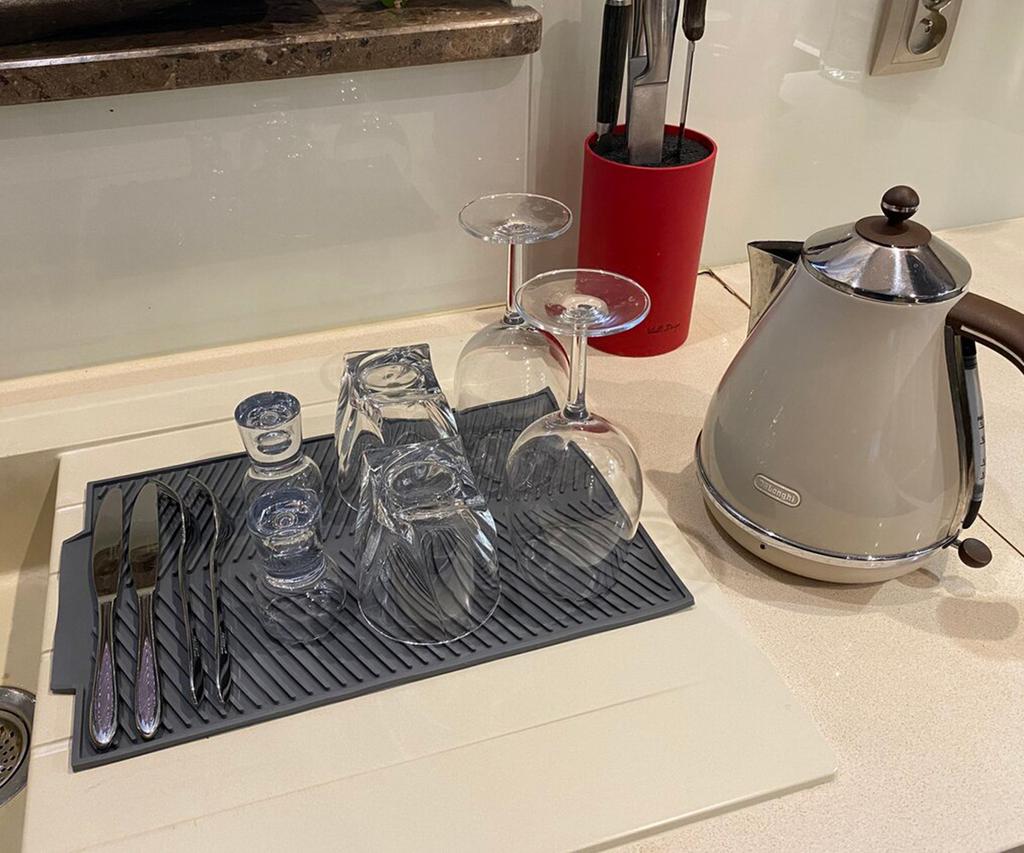 SILICONE MAT DISH DRAINER 39x25cm 3088