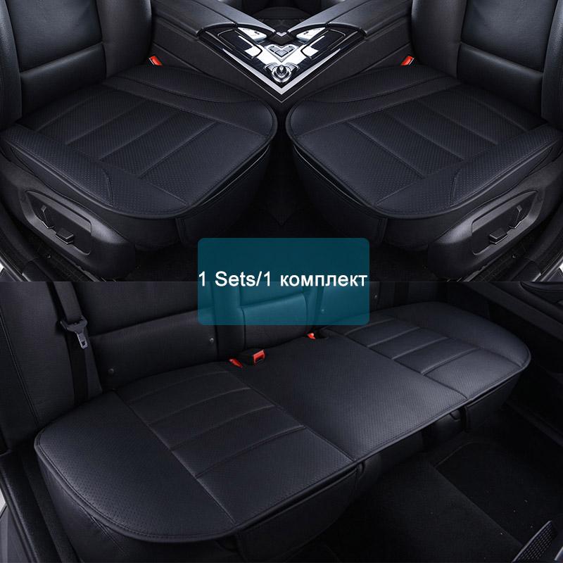 Ultra-Luxury Car Seat Protection Single Seat Without Backrest PU Senior Leather Car Seat Cover For Most Four-Door
