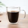 Shangqi Double-Wall Glass Mug with Handle, 350ml
