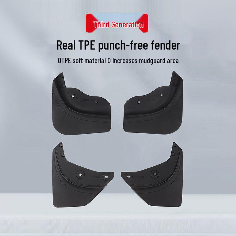 Tesla Model 3/Y Mudguards: No Drilling Needed, Protects Front & Rear Tires