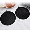 Silicone Induction Cooker Pad Black Table Placemat High Quality Pot Mat  Plate