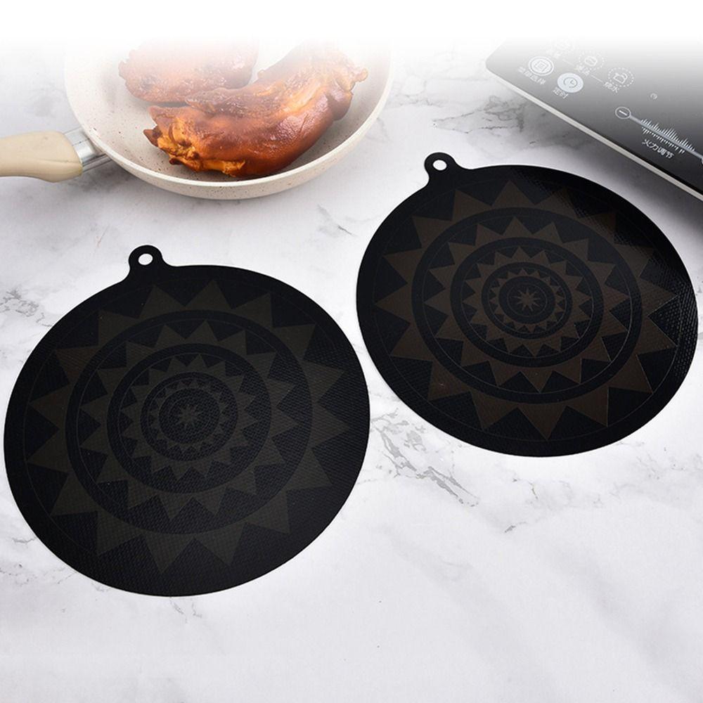 Silicone Induction Cooker Pad Black Table Placemat High Quality Pot Mat  Plate