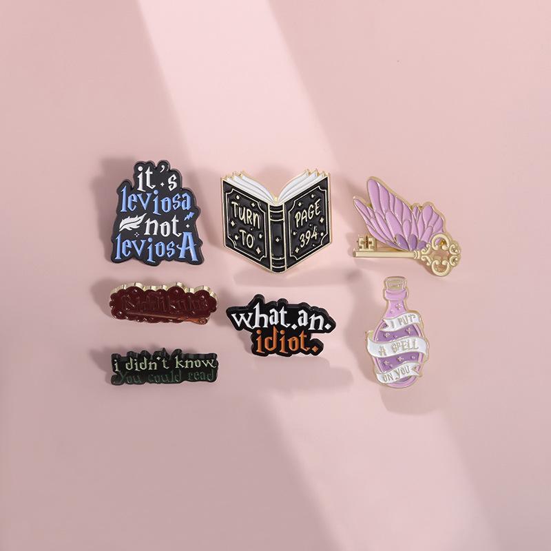 Trendy Colorful Cartoon Brooch With Winged Magic Bottle Shape Versatile And Accessory Unique