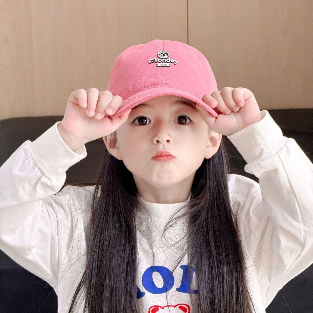 Letter Embroidery Kid Summer Sun Hat Quick-dry Girls Peaked Cap  Baby