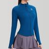 Women's Autumn & Winter Plus Velvet Sports Hoodie: Long Sleeve, Zip-Up, Outdoor Fitness, Quick-Dry, Slim Fit Yoga Jacket