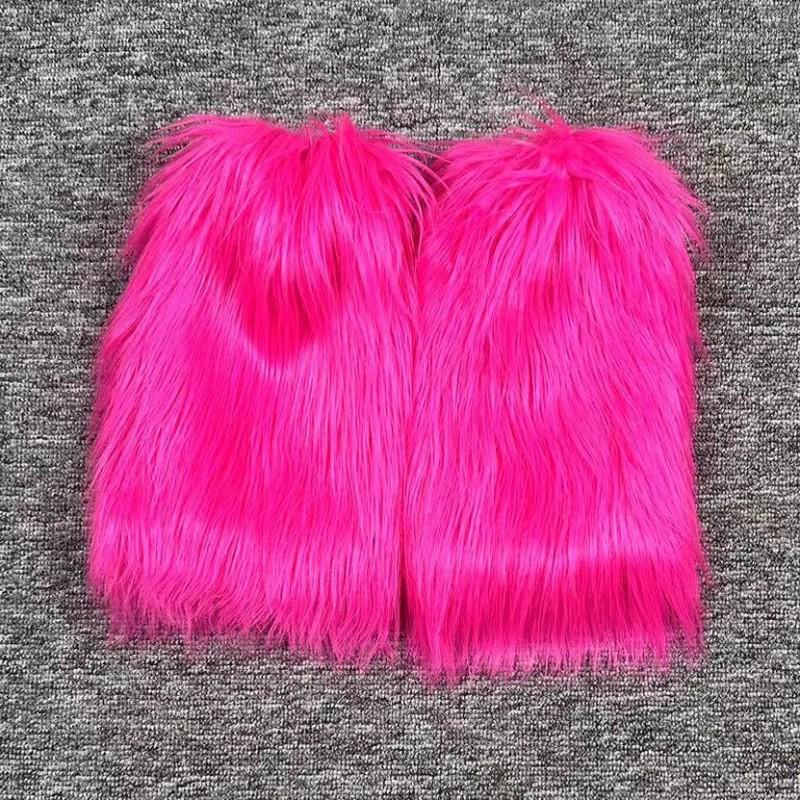 

Осенне-зимние плюшевые манжеты для ботинок из искусственной шерсти: Меховые гетры средней длины для женщин 20 cm