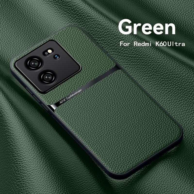 Luxury Magnetic Leather Solid Color Phone Case For Mi 13T 11T Pro Shockproof Back Cover For Mi 14 13 12 11 10 Pro