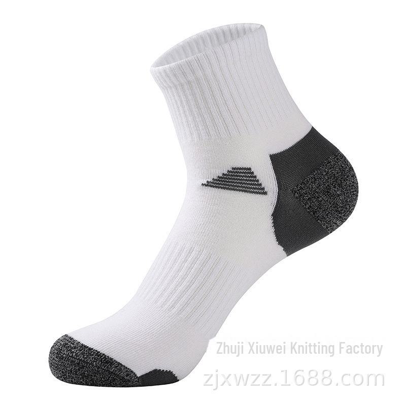 

Мужские спортивные носки Cross-Border Mid-Tube: Бег, баскетбол, бадминтон - хлопковая верхняя одежда One Size