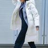 (WMNS) Skechers Long Down Jacket 'White' Women's P422W050-000Q