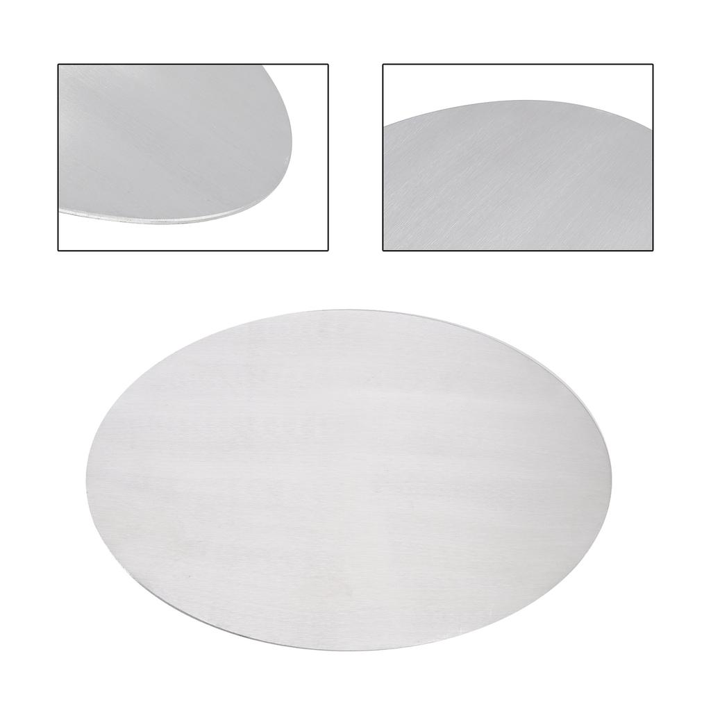 Ovales, leeres Nummernschild aus Aluminiumlegierung, DIY, universell passend für Motorräder