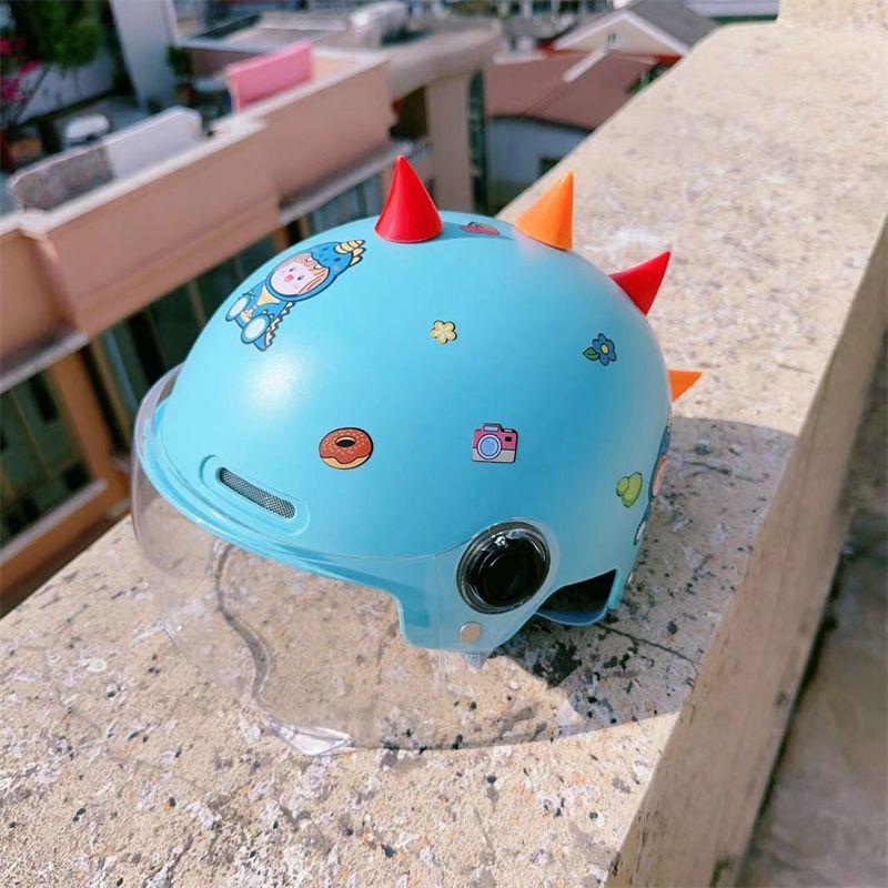Children's Helmet Electric Bike Motorcycle Boy Girl Children Riding Protective Technology Sense Safety Helmet
