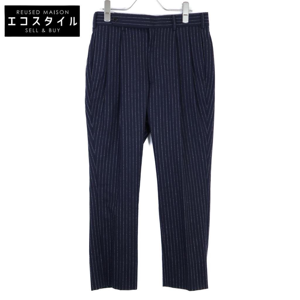 JOHN LAWRENCE SULLIVAN 2B010 13-05 Navy Striped Slacks Bottoms 34 NavyUsed
