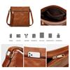 Vintage Leather Crossbody Bag Flap for Women Casual Shoulder Messenger Bag Daily Use High Quality Handbag Designer Luxur Female Bag