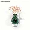Mini Glass Vase Fridge Magnet Set Strong Magnetic Adhesion Secure Grip For Kitchen Decor Holding Tiny Plants Flowers