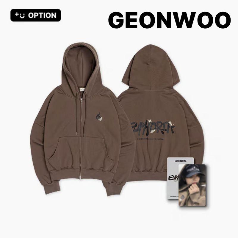 

ALD1 [EUPHORIA] ZIP-UP HOODIE ALPHA DRIVE ONE hoodie FREE коричневий